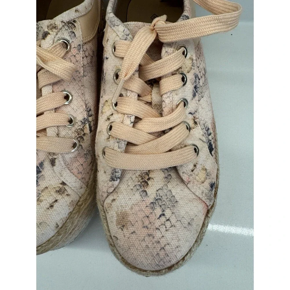 Call It Spring sneakers round Toe Platform light coral Sneaker SZ 8 -preowned-